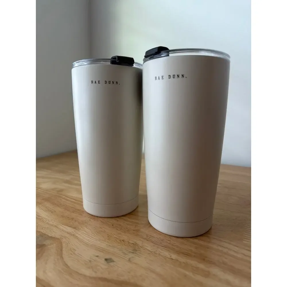 Rae Dunn Bride Squad & Bride To Be Stainless Steel Tumblers 17oz Set of 2 NWT
